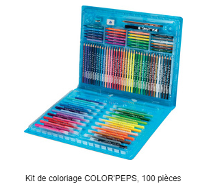 MAPED KIT DE COLORIAGE COLOR'PEPS, 100 PIECES,PAS CHER A PLEIN CIEL ISTRES
